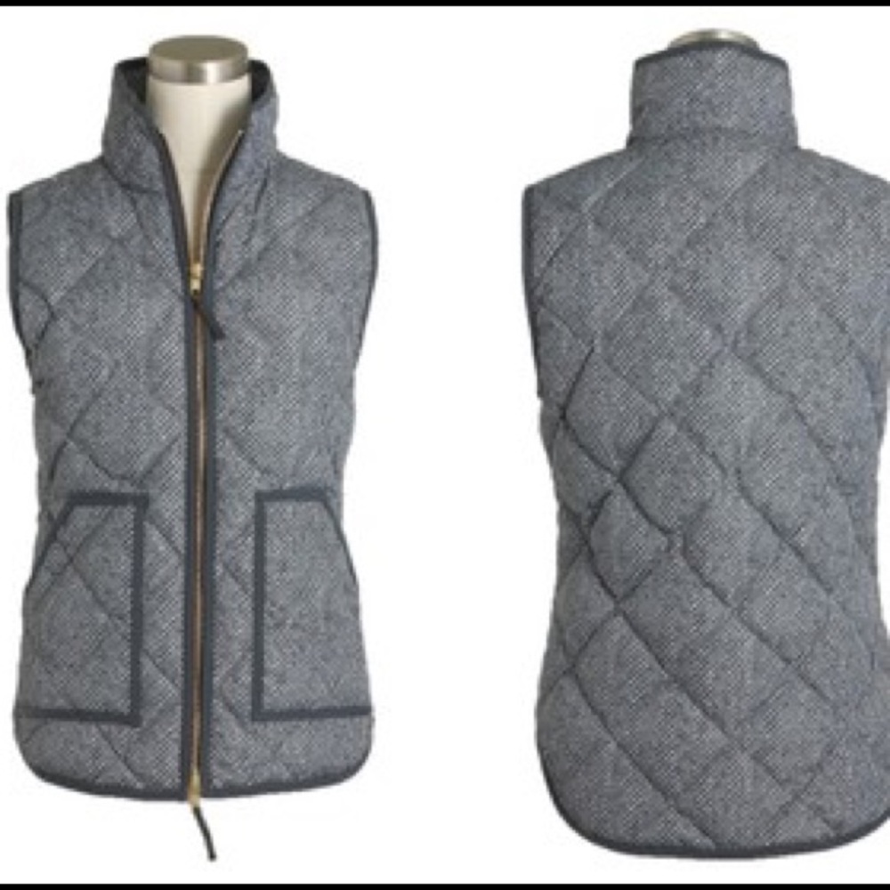 Gray and white patterned vest